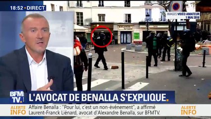 Intervention musclée de Benalla le 1er mai: "Il a pris une décision de citoyen, c'est un homme fougueux", déclare son avocat
