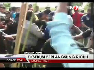 Eksekusi Lahan, Polisi dan Petugas Keamanan Nyaris Bentrok