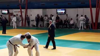 Le troisième combat de Grégoire avec un superbe Ippon bien mérité.