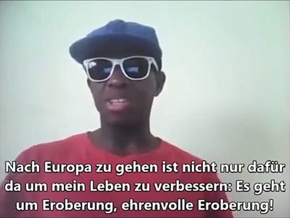 AfD zeigt mit welcher Botschaft der Flüchtling nach Deutschland kommt