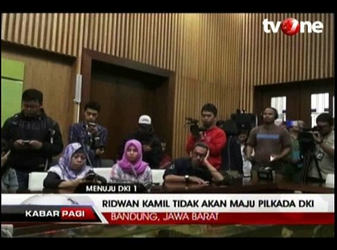 Ridwan Kamil Tak Akan Maju Pilkada DKI Jakarta