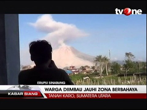 Gunung Sinabung Mengalami 2 Kali Erupsi
