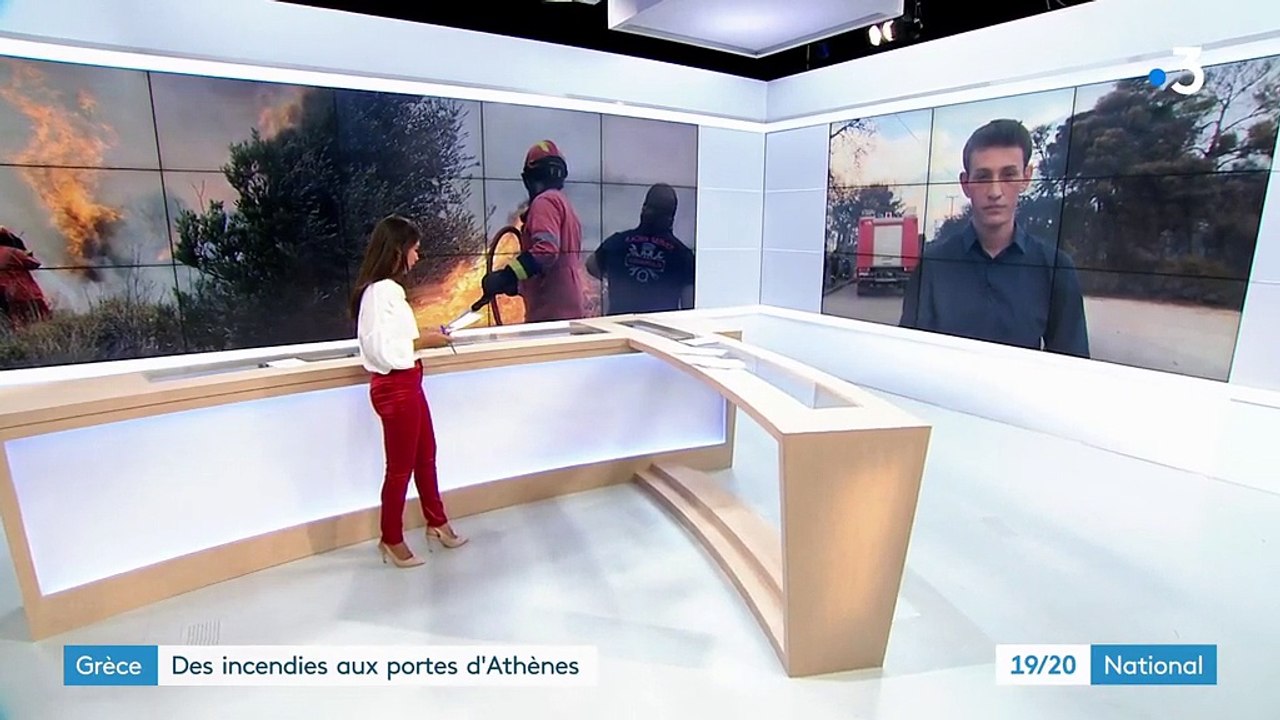 Grèce : des incendies aux portes d'Athènes