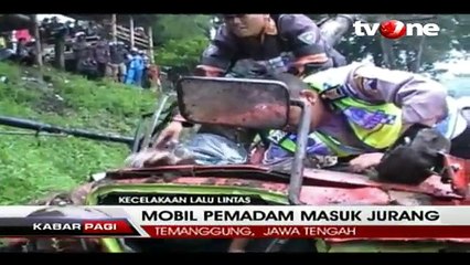 Hendak ke Lokasi Kebakaran, Truk Pemadam Masuk Jurang