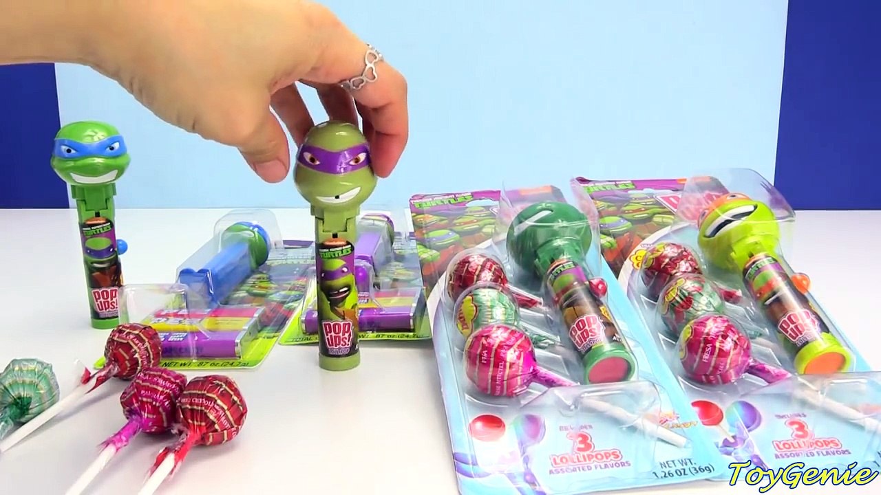 Teenage Mutant Ninja Turtles Lolli Pop Ups and Pez Candy Dispensers