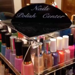 Here&#x27;s the finished organized polish rack 