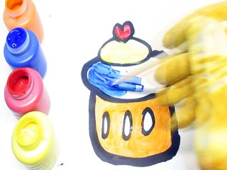 Cupake Learn coloring pages Learn colors for kids | Tamale's toys