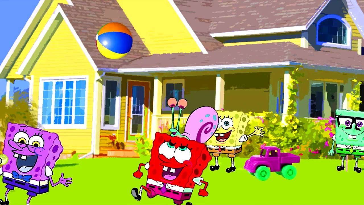 SpongeBob SquarePants Five little Monkeys Jumping on the Bed Nursery