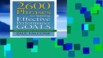 Trial Ebook  2600 Phrases for Setting Effective Performance Goals: Ready-to-Use Phrases That