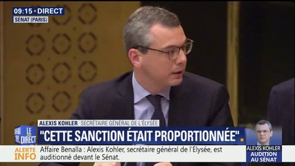 Auditionné au Sénat, Alexis Kohler écarte "toute confusion dans l'esprit des services de sécurité de la présidence de la République"