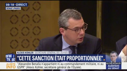 Télécharger la video: “À aucun moment je n’ai été informé du moindre comportement inadapté d’A. Benalla jusqu’au 2 mai, au contraire”, affirme Alexis Kohler