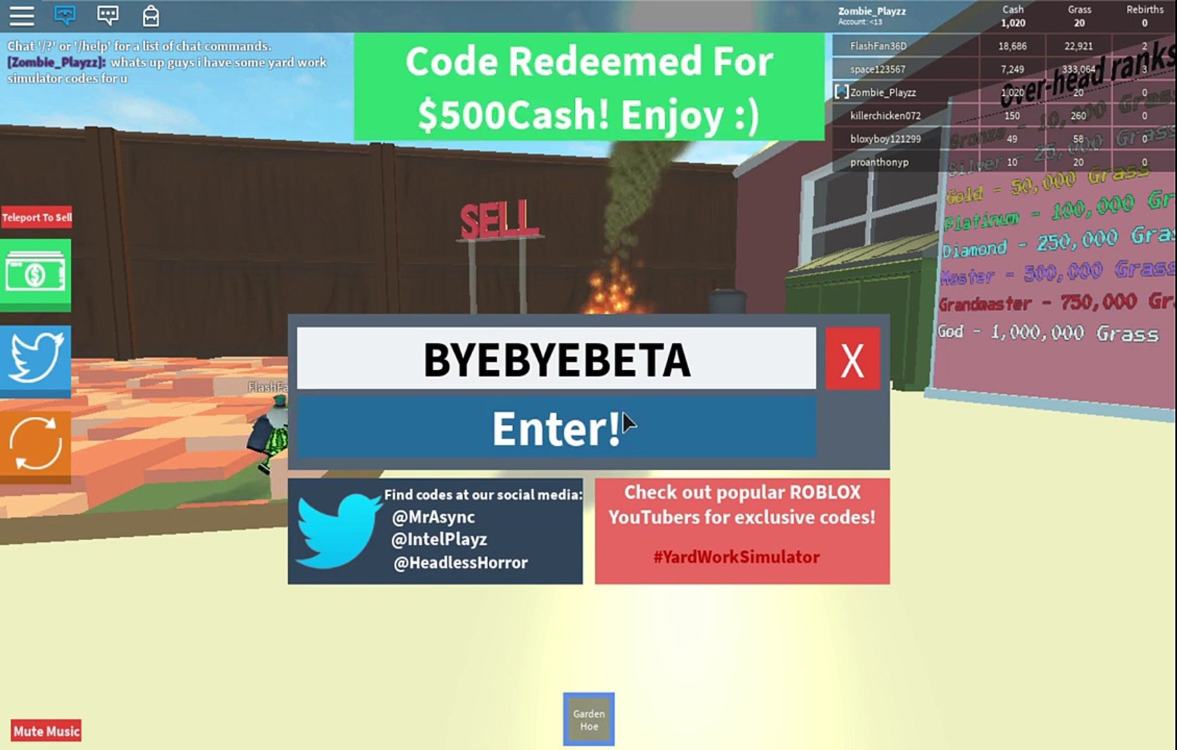 All Yard Work Simulator Codes Exclusive Video Dailymotion - roblox mining simulator codes new insane money codes