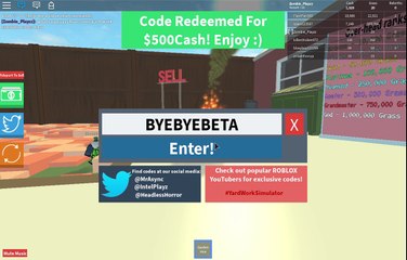ALL YARD WORK SIMULATOR CODES *EXCLUSIVE*