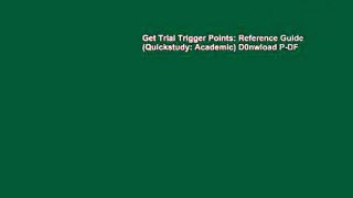 Get Trial Trigger Points: Reference Guide (Quickstudy: Academic) D0nwload P-DF