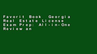 Favorit Book  Georgia Real Estate License Exam Prep: All-in-One Review and Testing to Pass Georgia