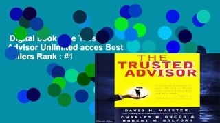 Digital book  The Trusted Advisor Unlimited acces Best Sellers Rank : #1