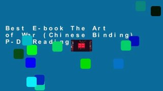 Best E-book The Art of War (Chinese Binding) P-DF Reading