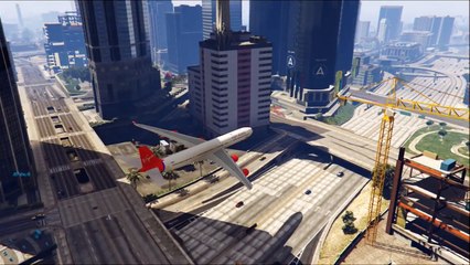 GTA 5 - Amazing terrible PLANE CRASH