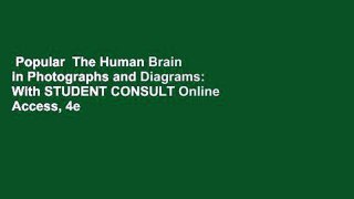 Popular  The Human Brain in Photographs and Diagrams: With STUDENT CONSULT Online Access, 4e  Full