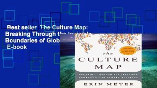 Best seller  The Culture Map: Breaking Through the Invisible Boundaries of Global Business  E-book