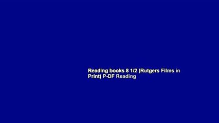 Reading books 8 1/2 (Rutgers Films in Print) P-DF Reading