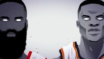 NBA PLAYOFFS - Russell Westbrook vs James Harden - OKC at HOUSTON