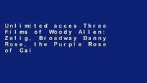 Unlimited acces Three Films of Woody Allen: Zelig, Broadway Danny Rose, the Purple Rose of Cairo