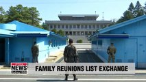 Two Koreas exchange documents at Panmunjom in preparation for family reunions