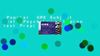 Popular  GRE Subject Test: Psychology (Kaplan Test Prep)  E-book