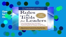 Open Ebook Rules and Tools for Leaders: From Developing Your Own Skills to Running Organizations