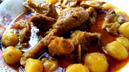 Desi Alo diye Desi Morgi Recipe দেশী আলু দিয়ে দেশী মুরগী রেসিপি