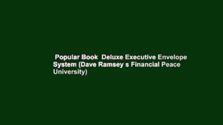 Popular Book  Deluxe Executive Envelope System (Dave Ramsey s Financial Peace University)