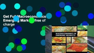 Get Full Macroeconomics in Emerging Markets free of charge