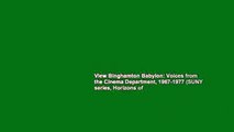 View Binghamton Babylon: Voices from the Cinema Department, 1967-1977 (SUNY series, Horizons of