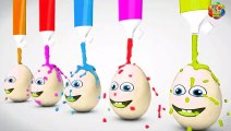 Learn Color Learn Shape Surprise Eggs W Toothbrush Nursery Rhymes Song for Children