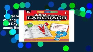 Digital book  180 Days of Language for First Grade (180 Days of Practice) Unlimited acces Best