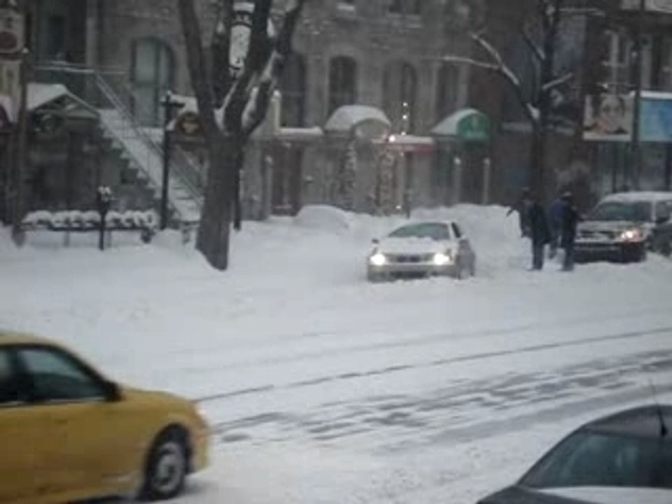 Tempête à montréal