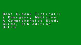 Best E-book Tintinalli s Emergency Medicine: A Comprehensive Study Guide, 8th edition Unlimited