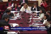 Acusaciones Constitucionales aprobó investigación contra Héctor Becerril