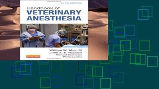Best seller  Handbook of Veterinary Anesthesia, 5e  E-book