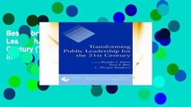 Best E-book Transforming Public Leadership for the 21st Century (Tranformational Trends in