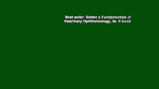 Best seller  Slatter s Fundamentals of Veterinary Ophthalmology, 5e  E-book