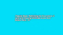 Popular Book  Rethinking the Economics of Land and Housing Unlimited acces Best Sellers Rank : #2