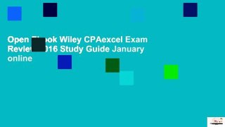 Open Ebook Wiley CPAexcel Exam Review 2016 Study Guide January online