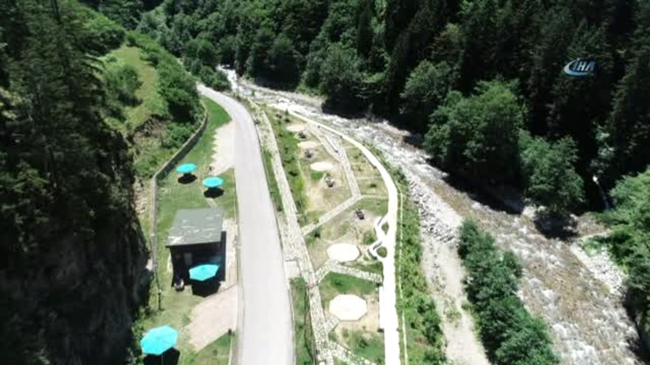 Uzungöl 'Teleferik' Projesinde İlk Adım Atıldı...uzungöl Havadan Görüntülendi