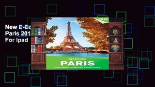 New E-Book Lonely Planet Discover Paris 2018 (Travel Guide) For Ipad