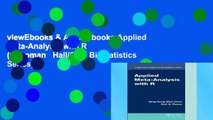viewEbooks & AudioEbooks Applied Meta-Analysis with R (Chapman   Hall/CRC Biostatistics Series)