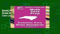 [book] New North Carolina 6th Grade Math Test Prep: Common Core Learning Standards