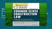 About For Books  Smith, Currie and Hancock s Common Sense Construction Law: A Practical Guide for