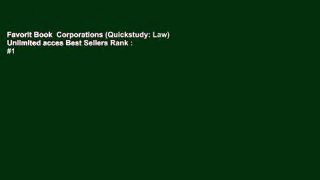 Favorit Book  Corporations (Quickstudy: Law) Unlimited acces Best Sellers Rank : #1